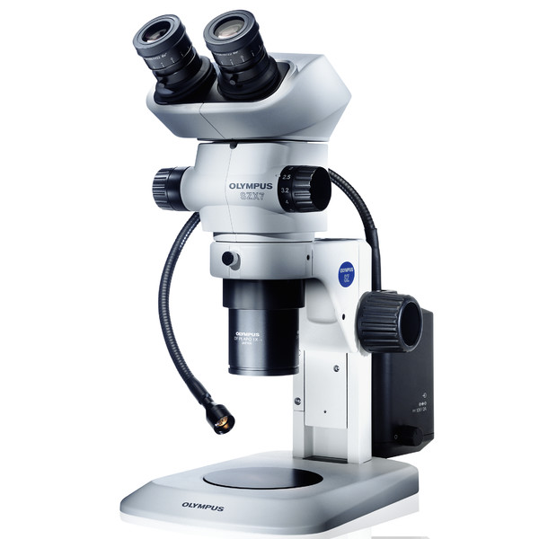 Microscope stéréo zoom Evident Olympus SZ51, col de cygne bino