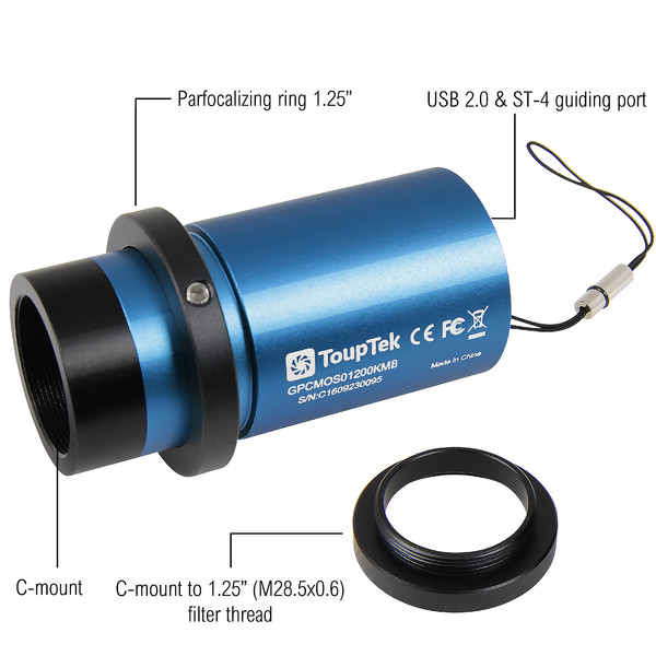 Caméra ToupTek GP-1200-KMB Mono Guider