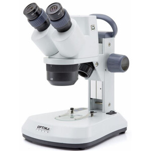 Microscope stéréoscopique Optika SFX-91D, bino, 10x, 20x, 40x, crémaillère, tête rotative, caméra 3MP