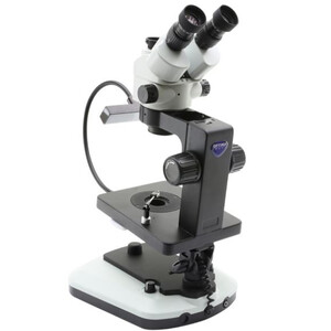 Microscope stéréo zoom Optika OPTIGEM-20 trino, BF, DF, Greenough, w.d. 100mm, 10x/21mm, 0,7x-4.5x