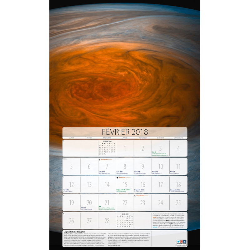 Amds édition  Kalender Astronomique 2018