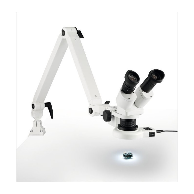 Microscope stéréoscopique Eschenbach 33213, bras articulé