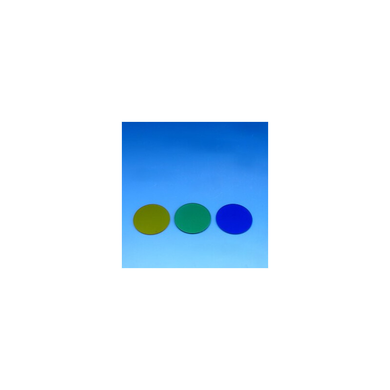 ZEISS Jeu de filtres colorés, bleu, vert, jaune, d = 45x1,5 (Primo)