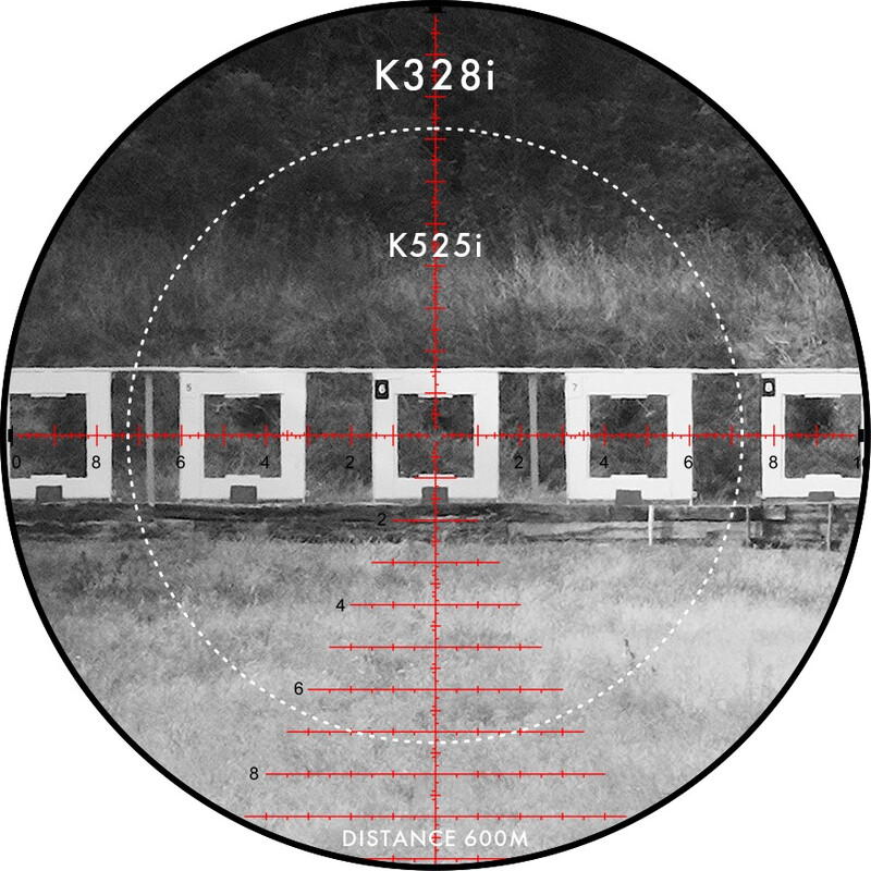 Lunette de tir Kahles K328i 3,5-28x50 AMR, ccw, links