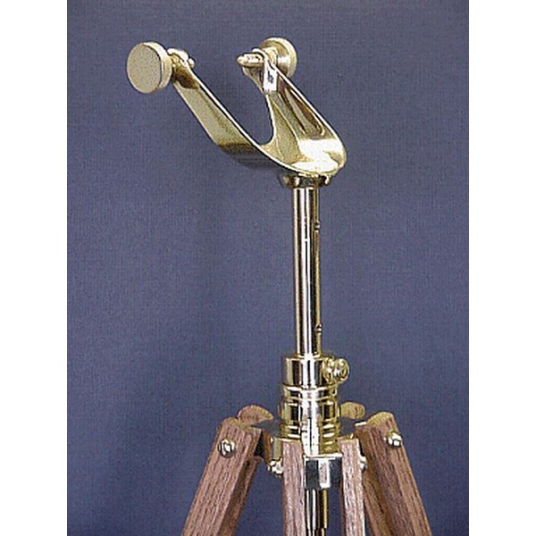 Télescope laiton The Glass Eye Cape Cod Brass Trépied en Teak