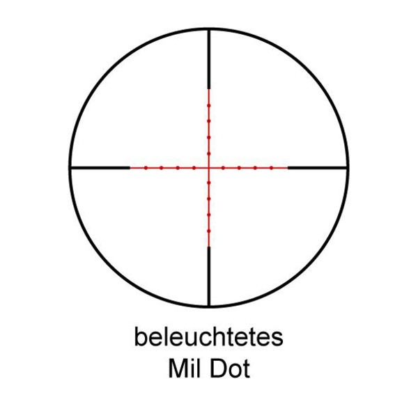 Tasco Zielfernrohr World Class 4-16x40, Mil Dot Absehen, beleuchtet