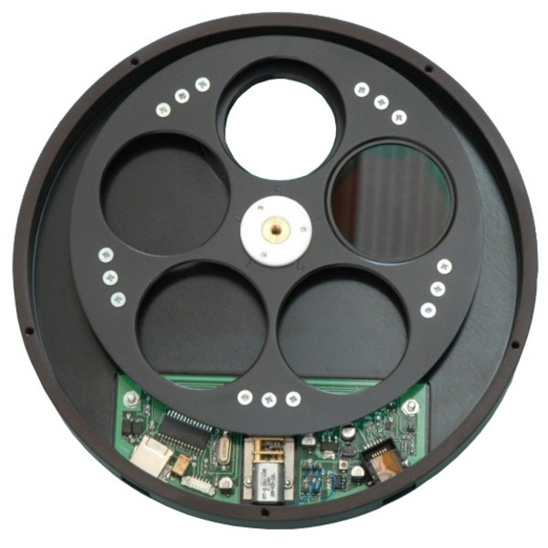 Starlight Xpress Roue à filtres USB pour 7 filtres de 36 mm, avec filetage T (mâle) + filetage T (femelle)