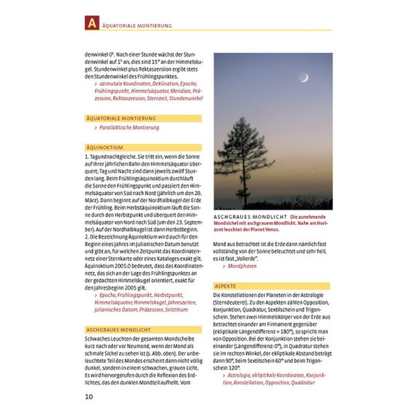 Livre Kosmos Verlag Dictionnaire de l'astronomie