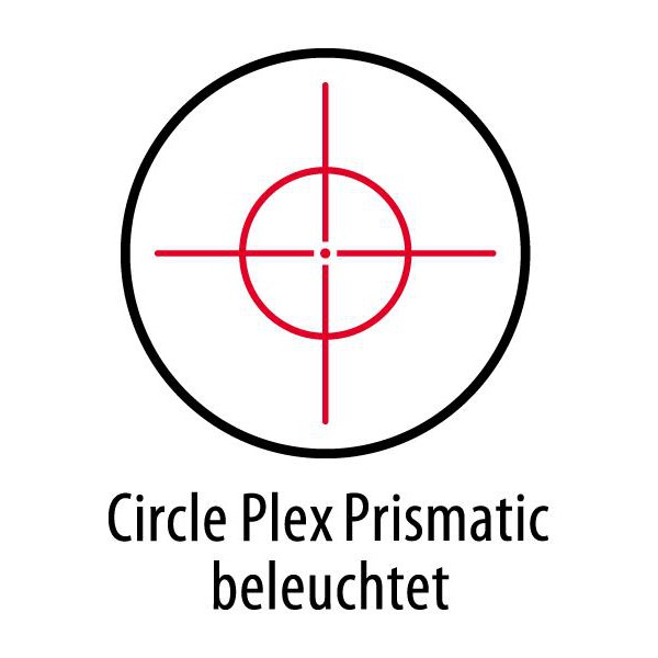 Lunette de tir Leupold Prismatic 1x14, brun foncé, réticule Circle Plex , lumineux