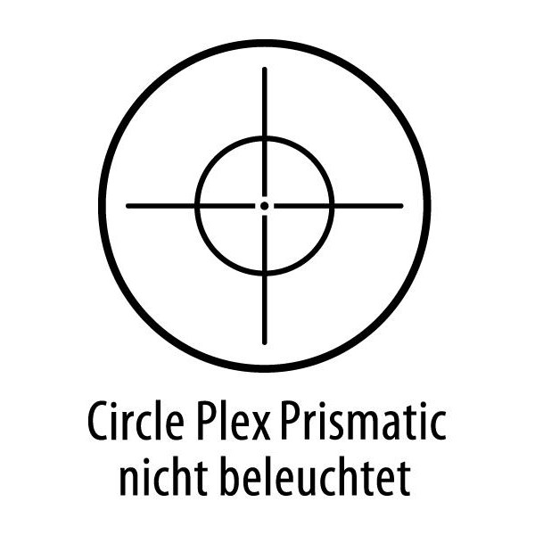 Lunette de tir Leupold Prismatic 1x14, brun foncé, réticule Circle Plex , lumineux