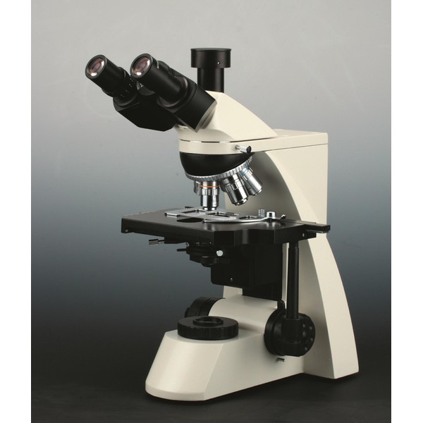 Windaus HPM 8300 - Microscope de laboratoire, trinoculaire, avec 5 objectifs plan-achromatiques et dispositif contraste de phase