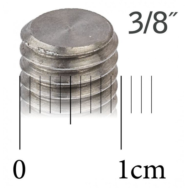 Berlebach 75 mm 3/8" noir