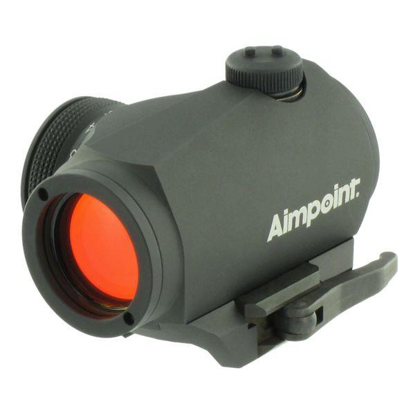 Aimpoint Lunette de visée Micro H-1, 2 MOA, avec dispositif de montage pour rail Weaver