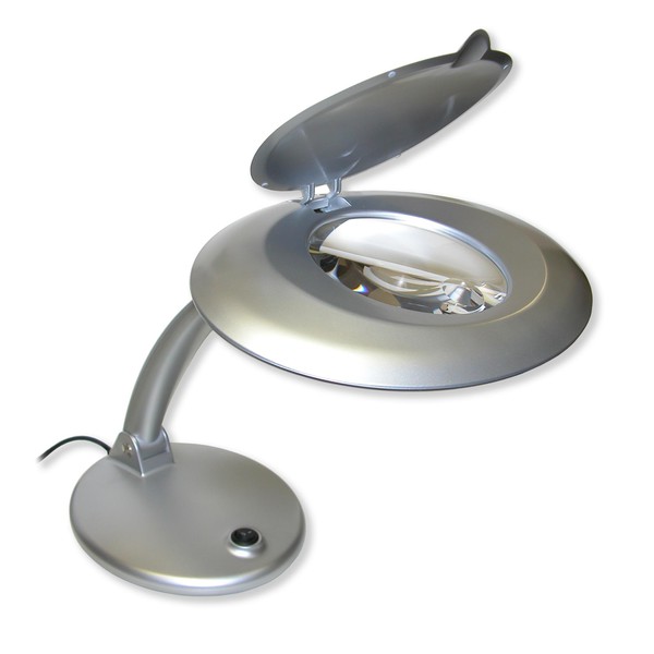 Carson DeskBrite-400 - Lampe de table avec loupe 1,75x/4x intégrée