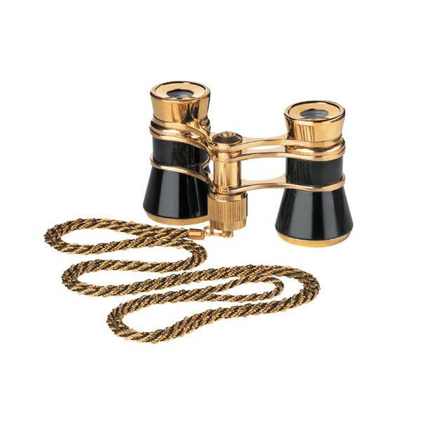 Jumelles de théâtre Eschenbach Opera glasses Glamour 3x25 black-gold avec chaîne