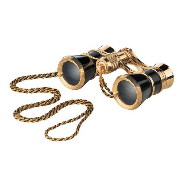 Jumelles de théâtre Eschenbach Opera glasses Glamour 3x25 black-gold avec chaîne