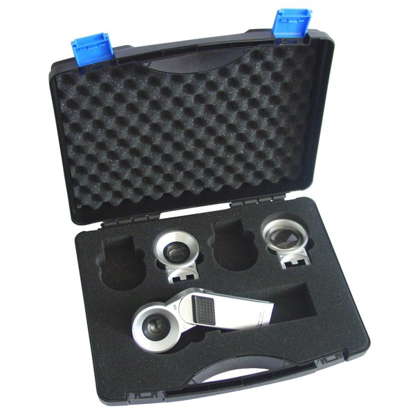 Schweizer Kit loupe de poche éclairante Tech-Line Modular mobil en coffret