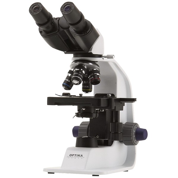 Microscope Optika B-159, bino, DIN, achro, Kreuztisch, 40x-1000x, LED 1W