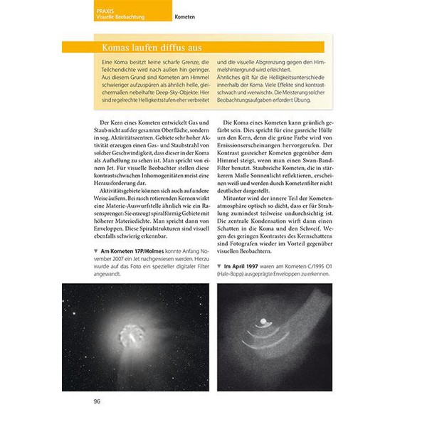 Oculum Verlag Livre "Kometen - Eine Einführung für Hobby-Astronomen"