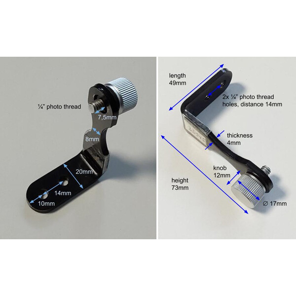 Omegon Adaptateur de trépied en L pour jumelles