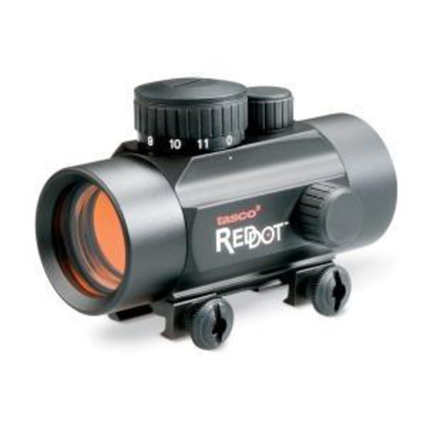 Lunette de visée Tasco Red Dot 1x30, finition noire, réticule point rouge illuminé 5 M.O.A