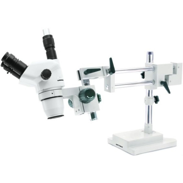 Microscope stéréo zoom Optika SZN-10 trinoculaire, 7x-45x, longue distance de travail