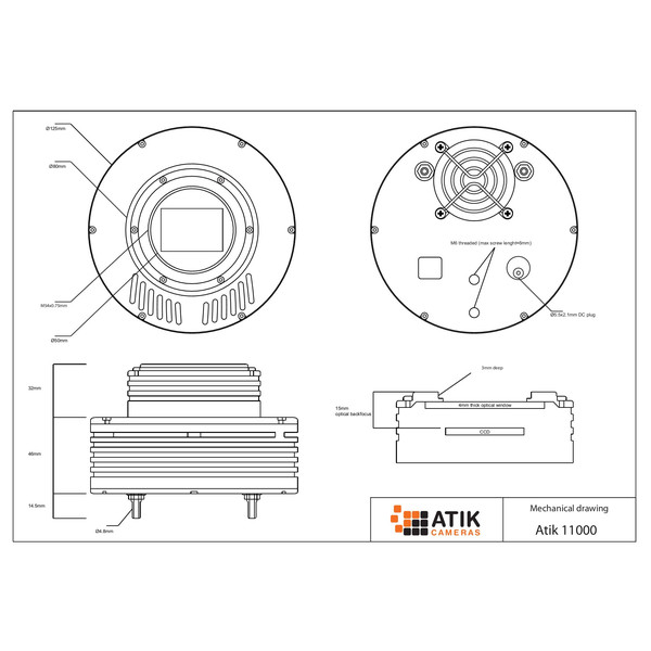 Caméra Atik 11000 Mono