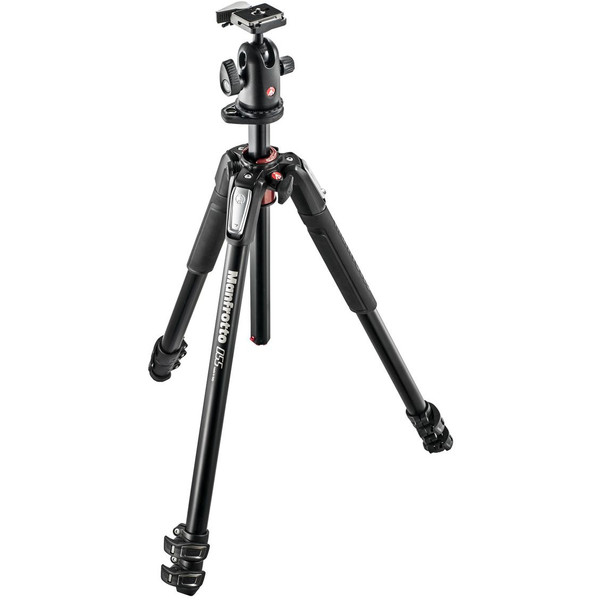 Trépied en aluminium Manfrotto Kit statif tripode MK055XPRO3-BH avec tête rotative