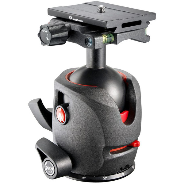 Rotule pour trépieds Manfrotto Tête rotative MH055M0-Q6 avec platine à dégagement rapide Arca-Swiss