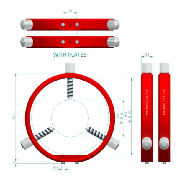 PrimaLuceLab Colliers PLUS 115 mm