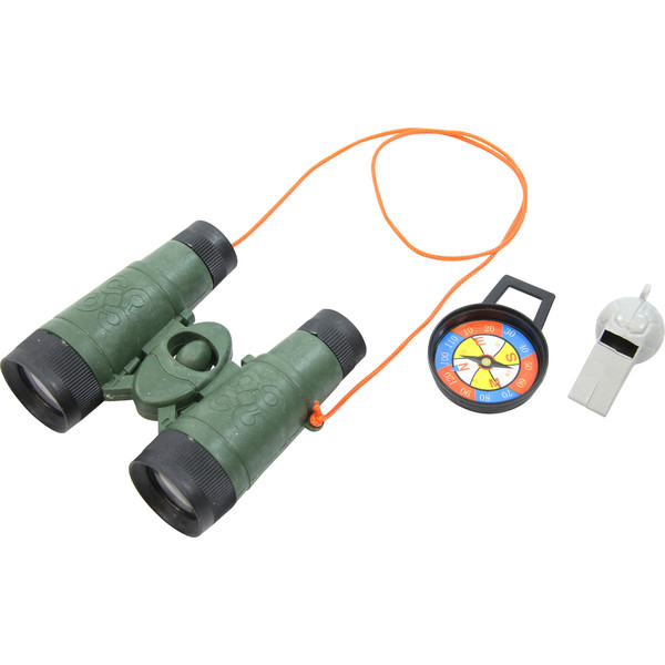 Kit découverte avec jumelles, boussole et sifflet