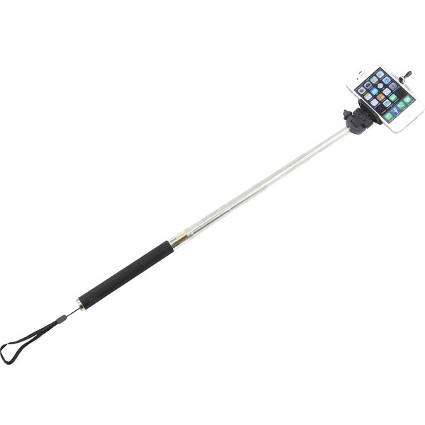 Monopied en aluminium Selfie-Stick für Smartphones und kompakte Fotokameras, blau