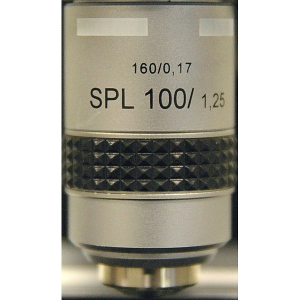 Hund Objectif pour fond noir: SPL 100 / 1,25 -0,60 pour les microscopes optiques