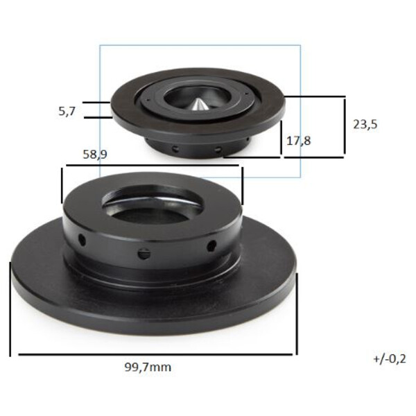 Euromex Dispositif de fond noir DZ.9040 pour DZ.5040