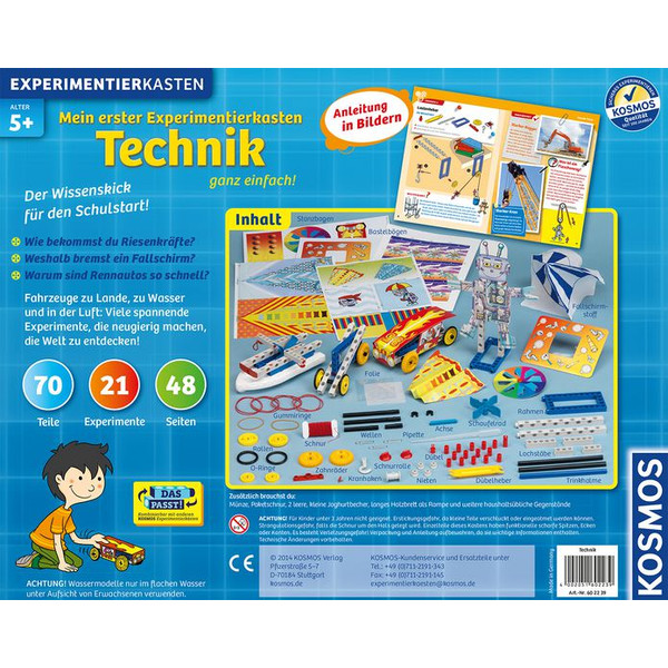 Kosmos Verlag Editions Kosmos  Mon premier kit expérimental - La technique très facilement