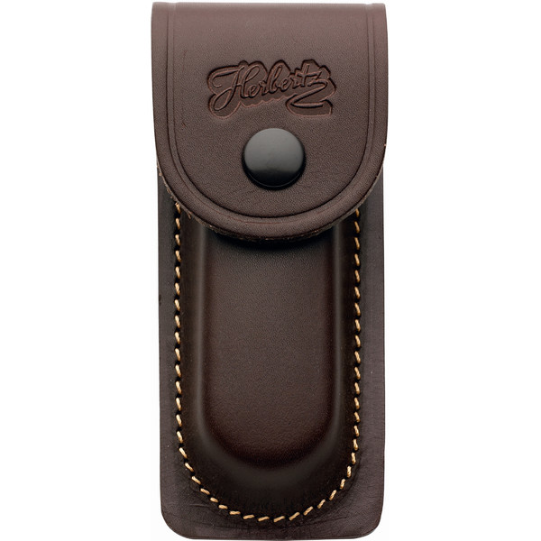 Herbertz Étui en cuir pour Couteau de poche 2653090, marron, pour 9cm