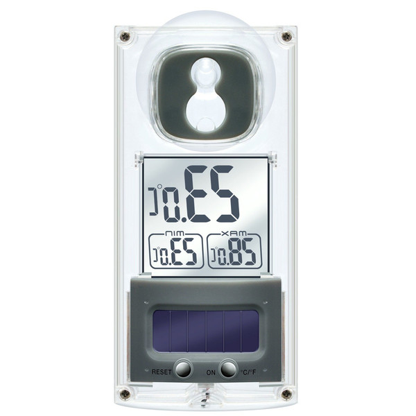 Station météo Bresser Tthermomètre solaire avec ventouse pour fenêtre