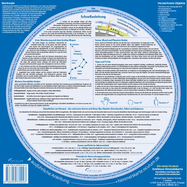 Oculum Verlag Carte de ciel pivotante