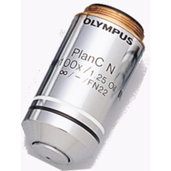 Evident Olympus Objectif PLCN 100XO/1,25, plan, achromat, avec immersion dans l'huile