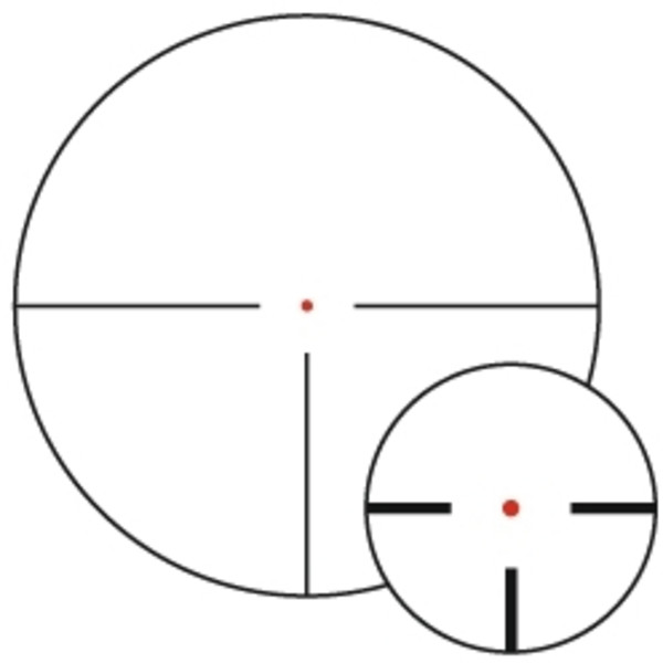 Lunette de tir DOCTER Unipoint 1-4x24, Reticle: 4-0, ZEISS-Rail