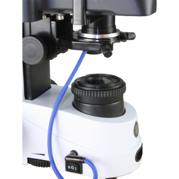 Microscope Euromex iScope IS.1153-PLi/DFI, DF, trino, infinity, plan, 4x-100x, 100x iris, IOS super contrast oil, spring, LED, 3W