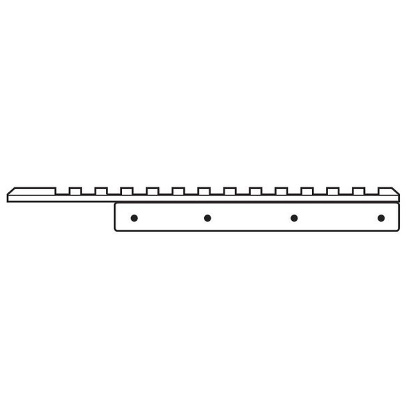 HAWKE Rail d'adaptation 11 mm, monobloc - Weaver