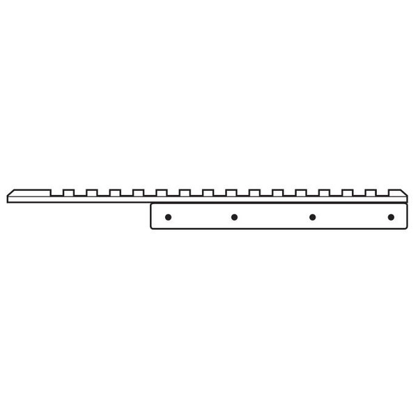 HAWKE Rail d'adaptation 11 mm, monobloc 172 mm - Weaver