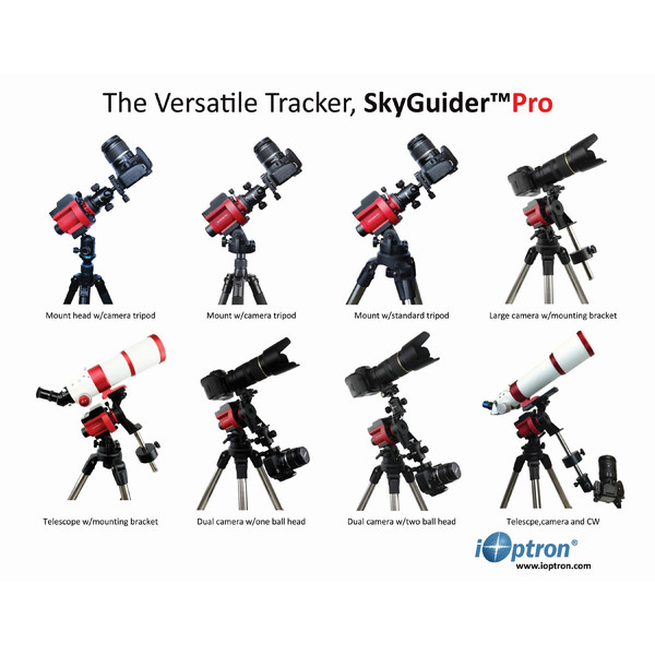 Monture iOptron Kit SkyGuider Pro avec table équatoriale