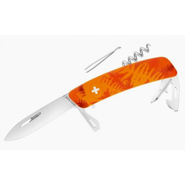 Couteaux SWIZA Couteau de poche suisse C03 FILIX Camo Farn Orange