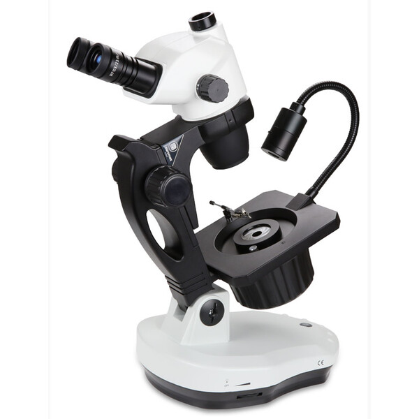 Euromex NZ.1703-GEML, NexiusZoom Evo, 6.5x to 55x, gemology , 30W 6V Halogen transmitted, 1W LED incident illumination