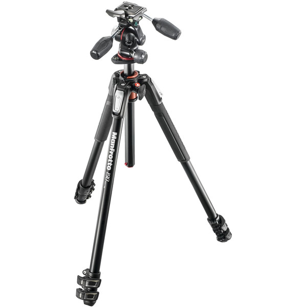 Trépied en aluminium Manfrotto MK190XPRO3-3W avec inclinaison à 3 voies