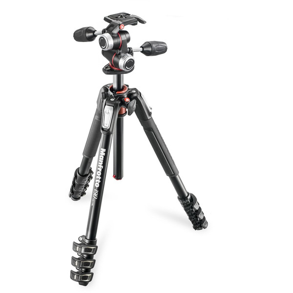 Trépied en aluminium Manfrotto MK190XPRO4-3W avec inclinaison à 3 voies