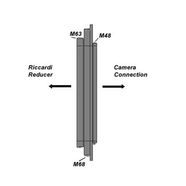 TS Optics Adaptateur Riccardi M68 et M63 vers M48