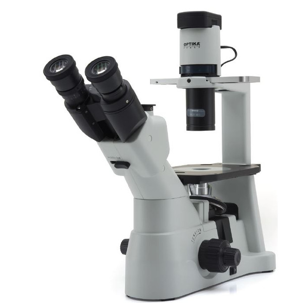 Microscope inversé Optika Mikroskop IM-3, trino, invers, phase, IOS LWD W-PLAN, 100x-400x, EU